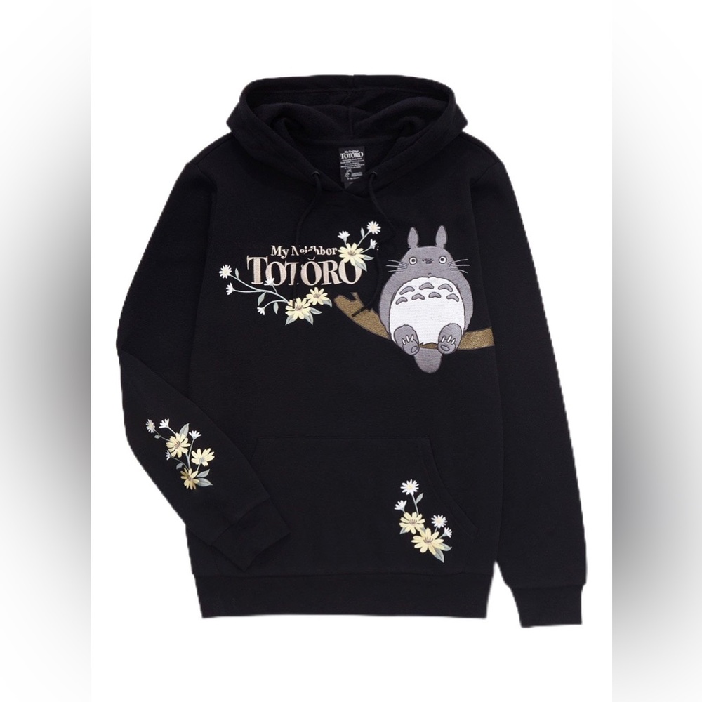 My Neighbor Totoro Embroidered Hoodie Large
